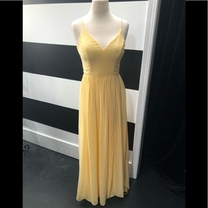 Windsor Pale Yellow Evening/ Prom Dress